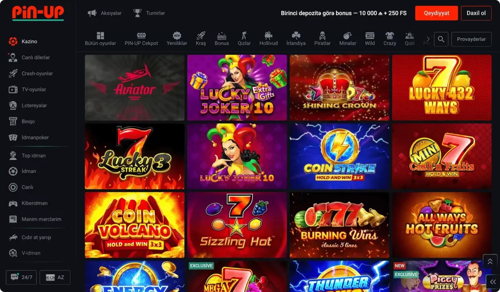 PIN-UP kazino AZ